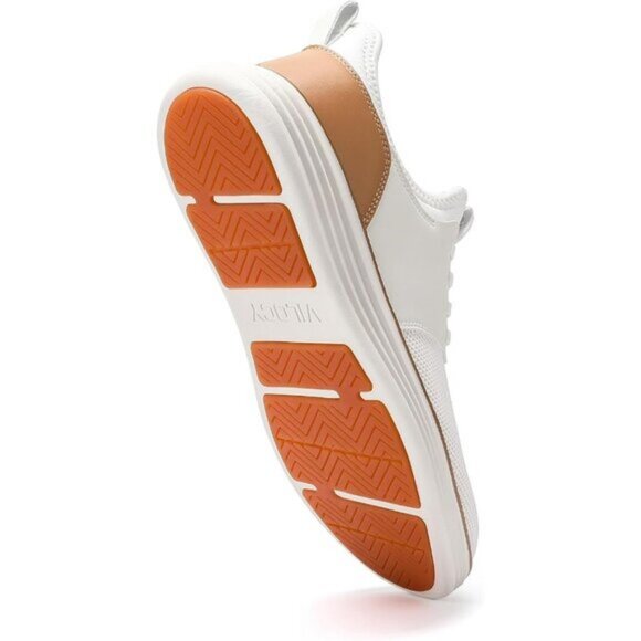 ⚡VILOCY Men's White Fashion Dress Oxfords Business Mesh Breathable Sneakers - Picture 5 of 7